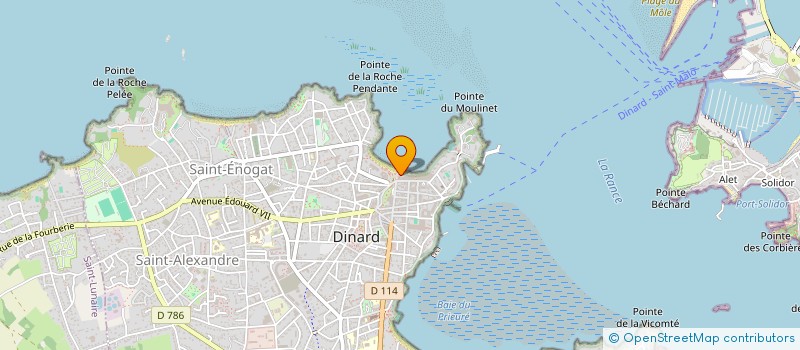 localisation de l'entreprise LA GLORIEUSE à DINARD