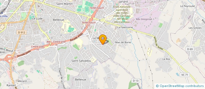 localisation de l'entreprise LA GLYCINE à ALBI