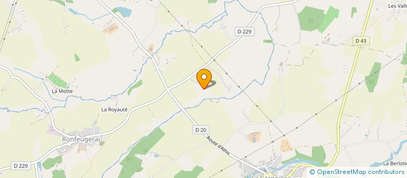 localisation de l'entreprise LA GLYCINE à ATHIS-VAL DE ROUVRE