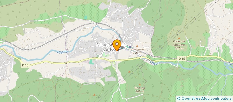 localisation de l'entreprise LA GLYCINE  SAINTE-ANASTASIE-SUR-ISSOLE