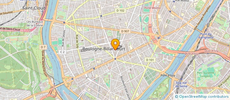 localisation de l'entreprise LA GLYCINE à BOULOGNE-BILLANCOURT