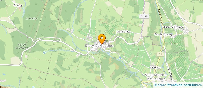 localisation de l'entreprise LA GLYCINE BLANCHE  DRACY-LES-COUCHES