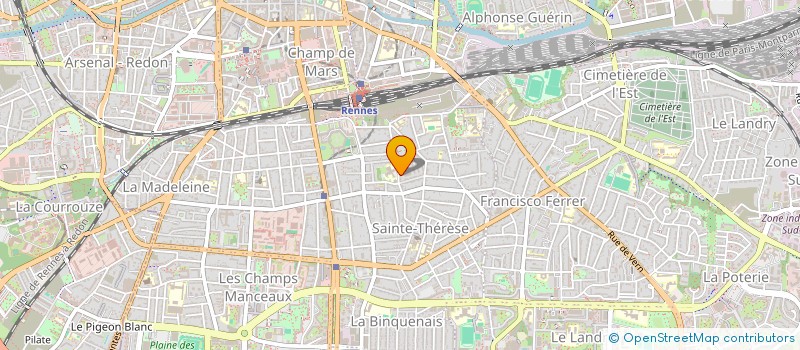 localisation de l'entreprise LA GLYCINE D'HARLEM  RENNES
