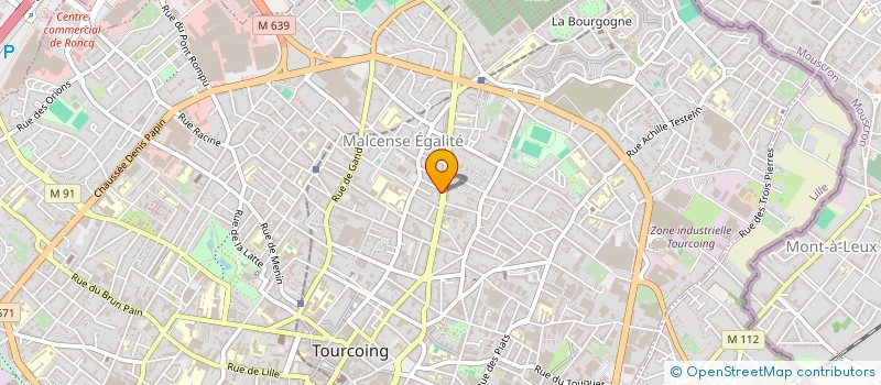 localisation de l'entreprise LA GLYCINE DE L'EGALITE  TOURCOING