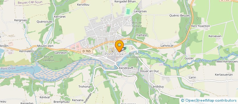 localisation de l'entreprise LA GLYCINIERE  PONT-CROIX