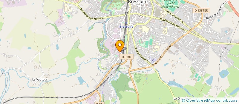 localisation de l'entreprise LA GOB - LES ATELIERS HYBRIDES - ESPACES PARTAGES  BRESSUIRE