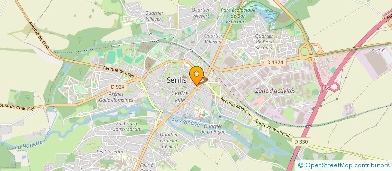 localisation de l'entreprise LA GOBERDE  SENLIS