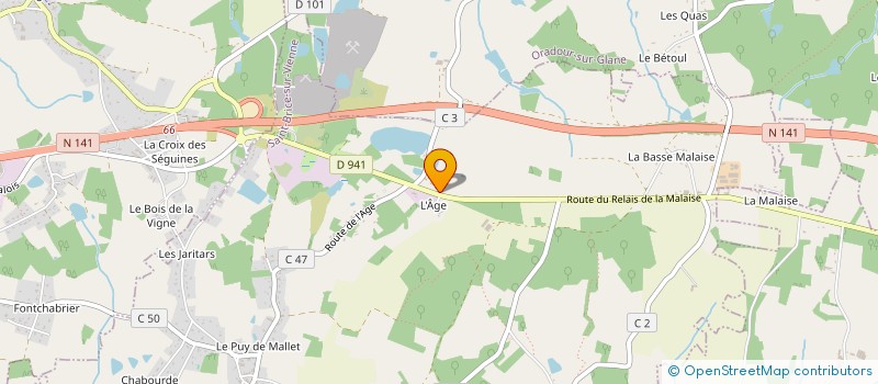 localisation de l'entreprise LA GODAILLE à SAINT JUNIEN