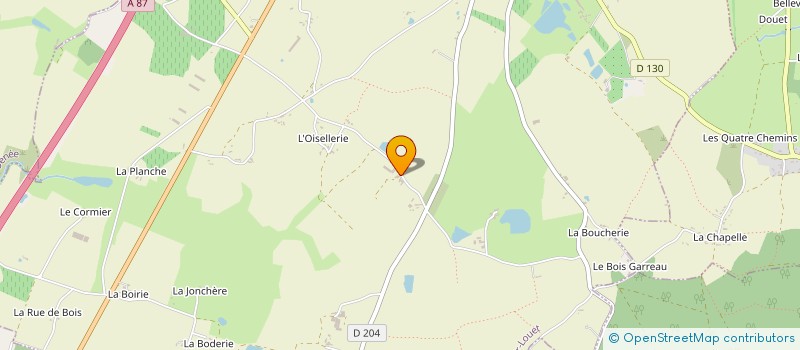 localisation de l'entreprise LA GODELIERE  MOZE-SUR-LOUET