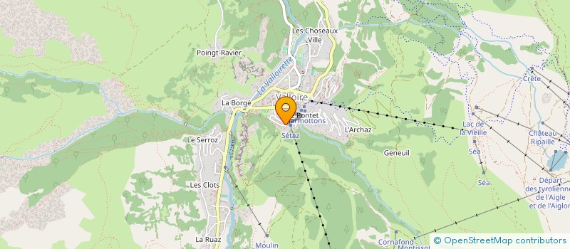 localisation de l'entreprise LA GODILLE MYFAVAL  VALLOIRE