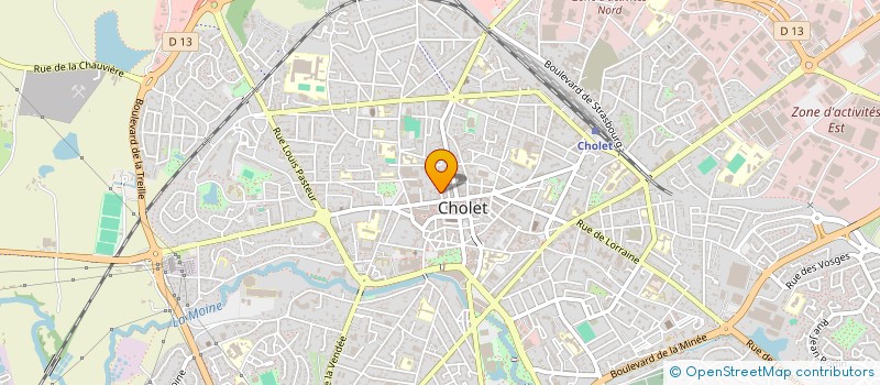 localisation de l'entreprise LA GODINIERE à CHOLET