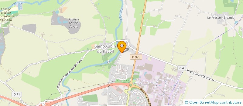 localisation de l'entreprise LA GODIVERIE à SEGRE-EN-ANJOU BLEU