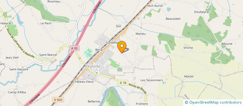 localisation de l'entreprise LA GOELETTE  REALVILLE