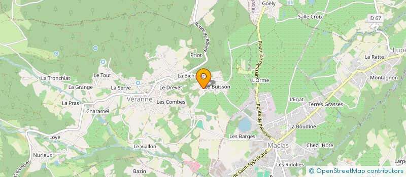 localisation de l'entreprise LA GOELETTE  VERANNE