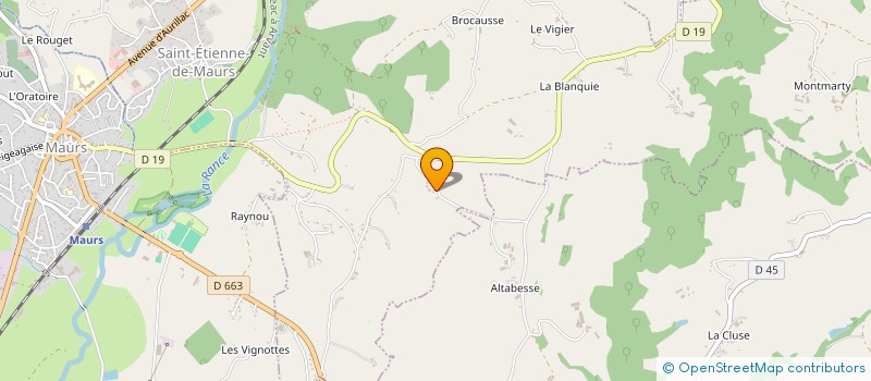 localisation de l'entreprise LA GOIRIE à SAINT-ETIENNE-DE-MAURS