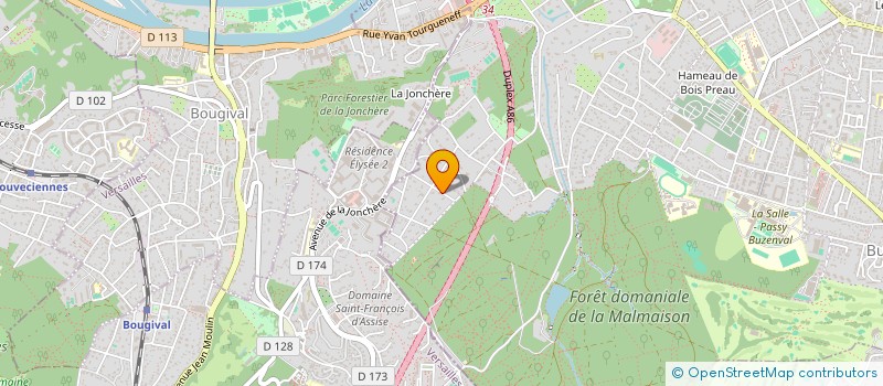 localisation de l'entreprise LA GOLFIERE à RUEIL-MALMAISON