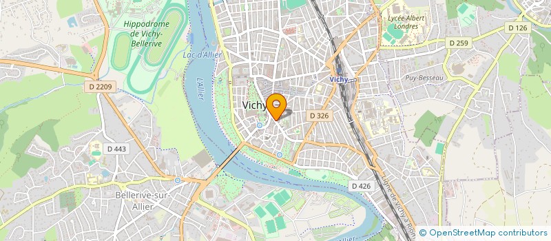 localisation de l'entreprise LA GOLOSITA à VICHY
