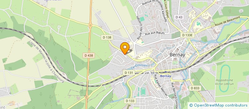 localisation de l'entreprise LA GOLTERIE à BERNAY