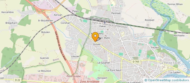 localisation de l'entreprise LA GONDOLA à AURAY