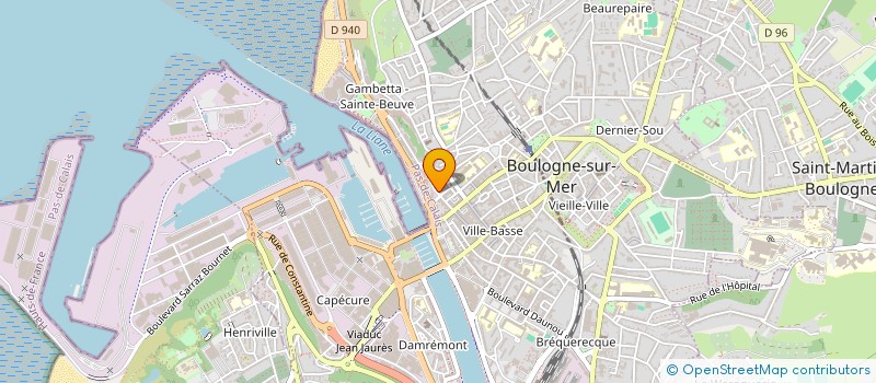 localisation de l'entreprise LA GONDOLE  BOULOGNE-SUR-MER