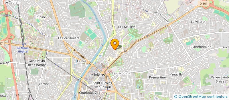 localisation de l'entreprise LA GONDOLE  LE MANS