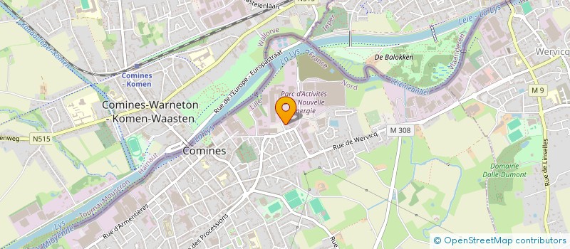 localisation de l'entreprise LA GONTIERE à COMINES