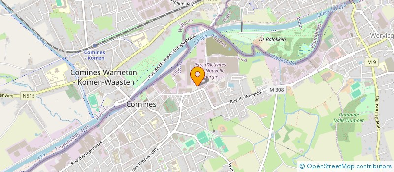localisation de l'entreprise LA GONTIEROISE à COMINES