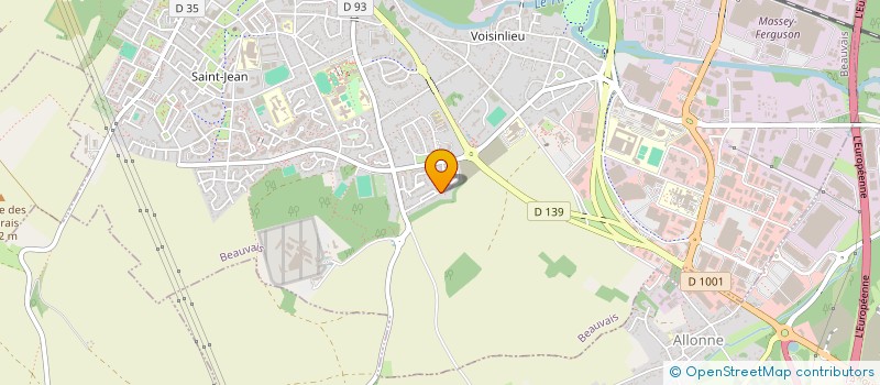 localisation de l'entreprise LA GORDE  BEAUVAIS