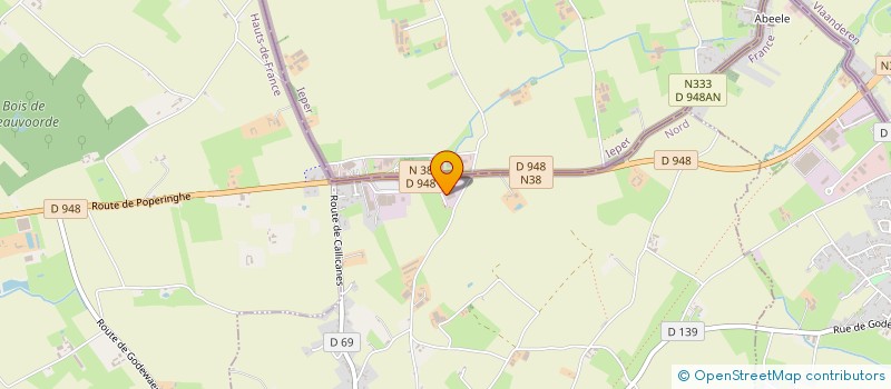 localisation de l'entreprise LA GORGUE 2  GODEWAERSVELDE