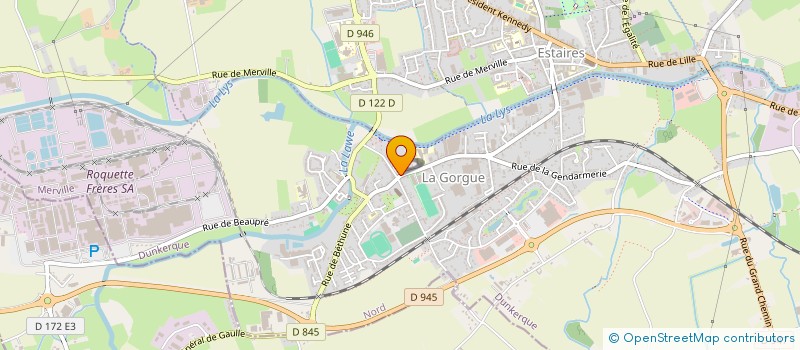 localisation de l'entreprise LA GORGUE ENSEMBLE  LA GORGUE