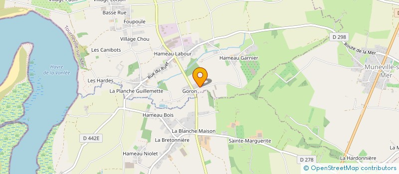 localisation de l'entreprise LA GORONNAISE  TOURNEVILLE-SUR-MER