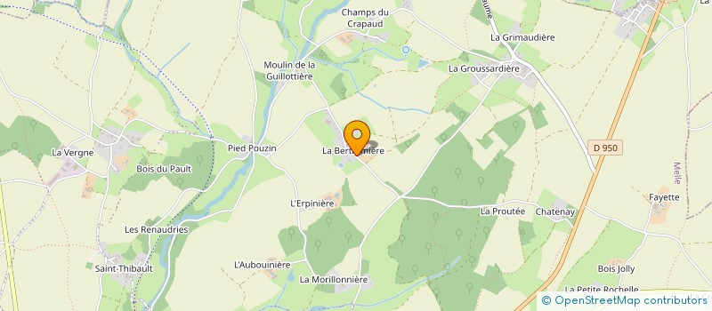 localisation de l'entreprise LA GOSSERIE  MELLE