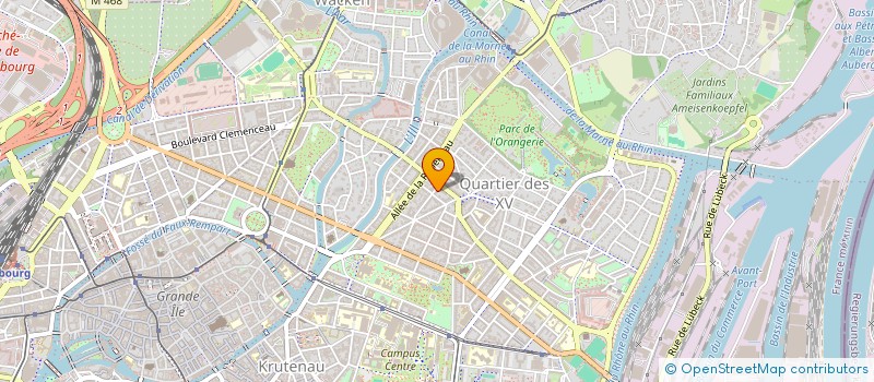 localisation de l'entreprise LA GOUAILLE DE L'EST à STRASBOURG
