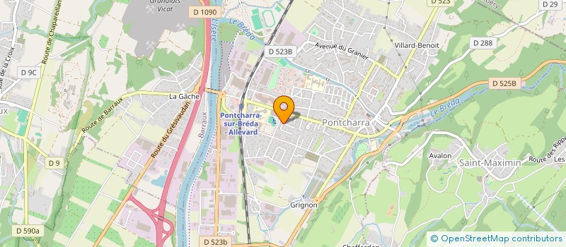 localisation de l'entreprise LA GOUELL  PONTCHARRA