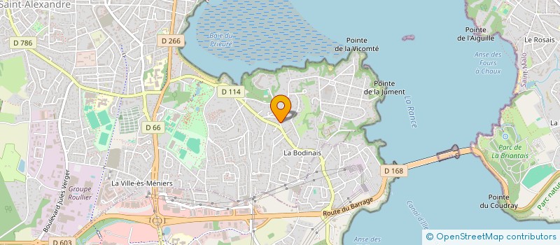 localisation de l'entreprise LA GOUGEONNAIS  DINARD