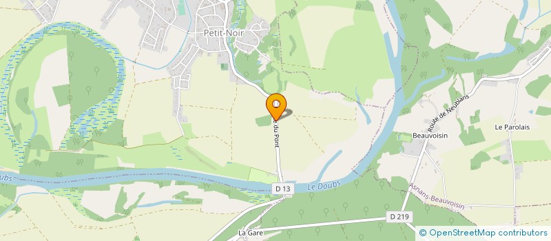 localisation de l'entreprise LA GOUILLETTE  PETIT-NOIR