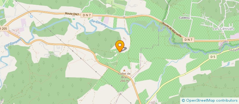 localisation de l'entreprise LA GOUJONNE  TOURVES