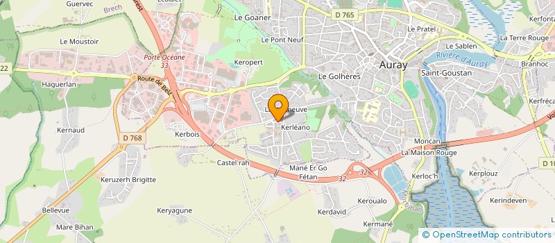 localisation de l'entreprise LA GOULOTTE à AURAY