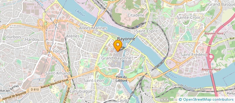 localisation de l'entreprise LA GOULUE à BAYONNE