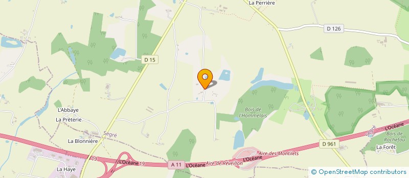 localisation de l'entreprise LA GOUPILLERE  SAINT-AUGUSTIN-DES-BOIS