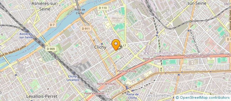 localisation de l'entreprise LA GOUPILLERE à CLICHY