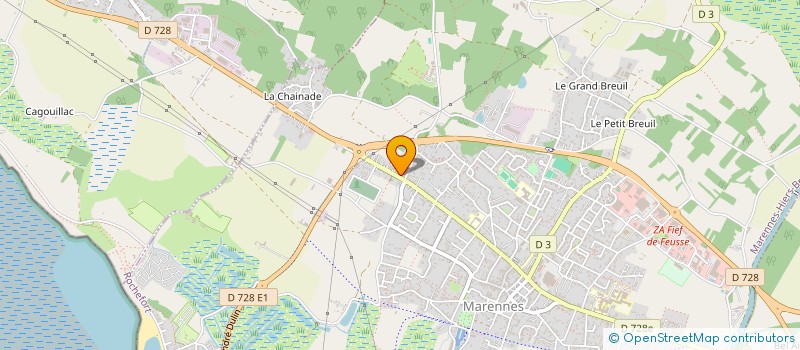 localisation de l'entreprise LA GOURGALLE  MARENNES-HIERS-BROUAGE