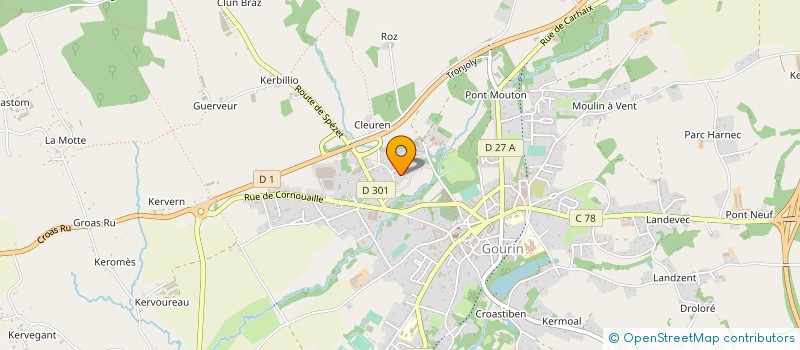 localisation de l'entreprise LA GOURINOISE DES VIANDES  GOURIN