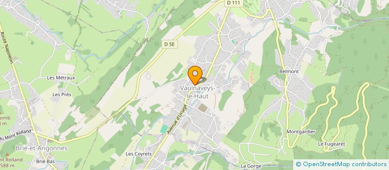 localisation de l'entreprise LA GOURLUE  VAULNAVEYS-LE-HAUT