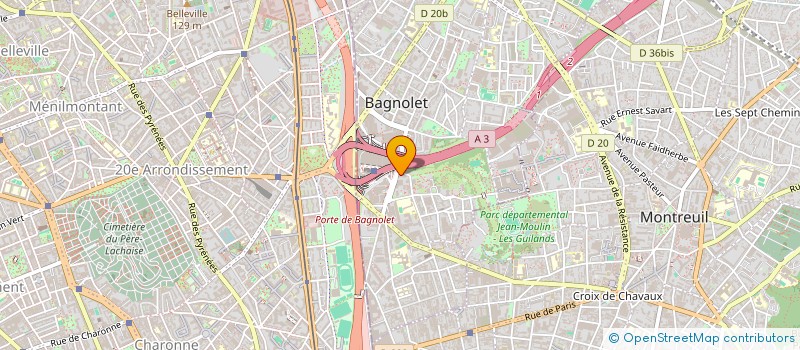 localisation de l'entreprise LA GOURMANDE à BAGNOLET