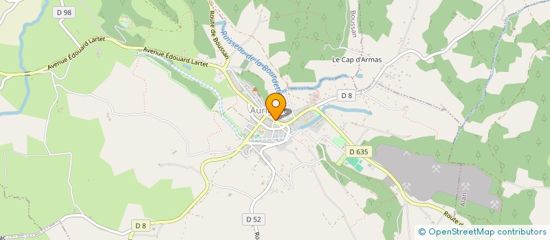localisation de l'entreprise LA GOURMANDE D'AURIGNAC à AURIGNAC