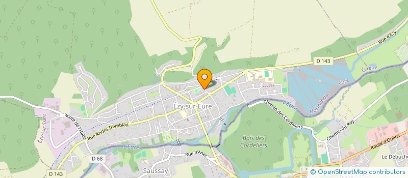 localisation de l'entreprise LA GOURMANDERIE  EZY-SUR-EURE