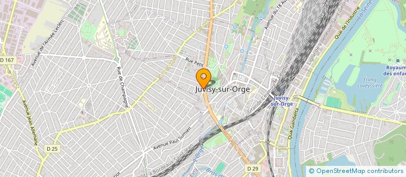 localisation de l'entreprise LA GOURMANDIERE à JUVISY-SUR-ORGE