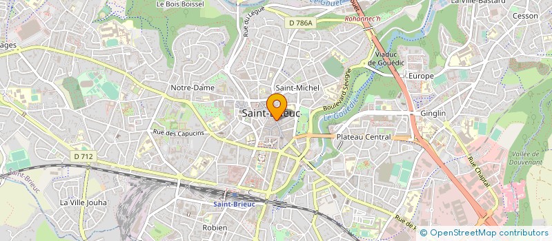 localisation de l'entreprise LA GOURMANDINE à SAINT-BRIEUC
