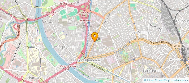 localisation de l'entreprise LA GOURMANDINE à TOULOUSE